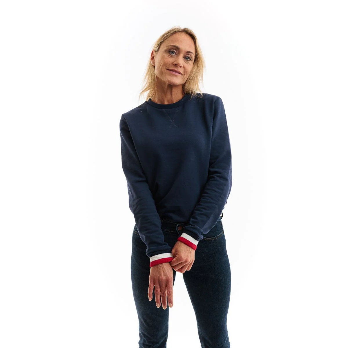 Sweat français femme bleu marine - Image 2