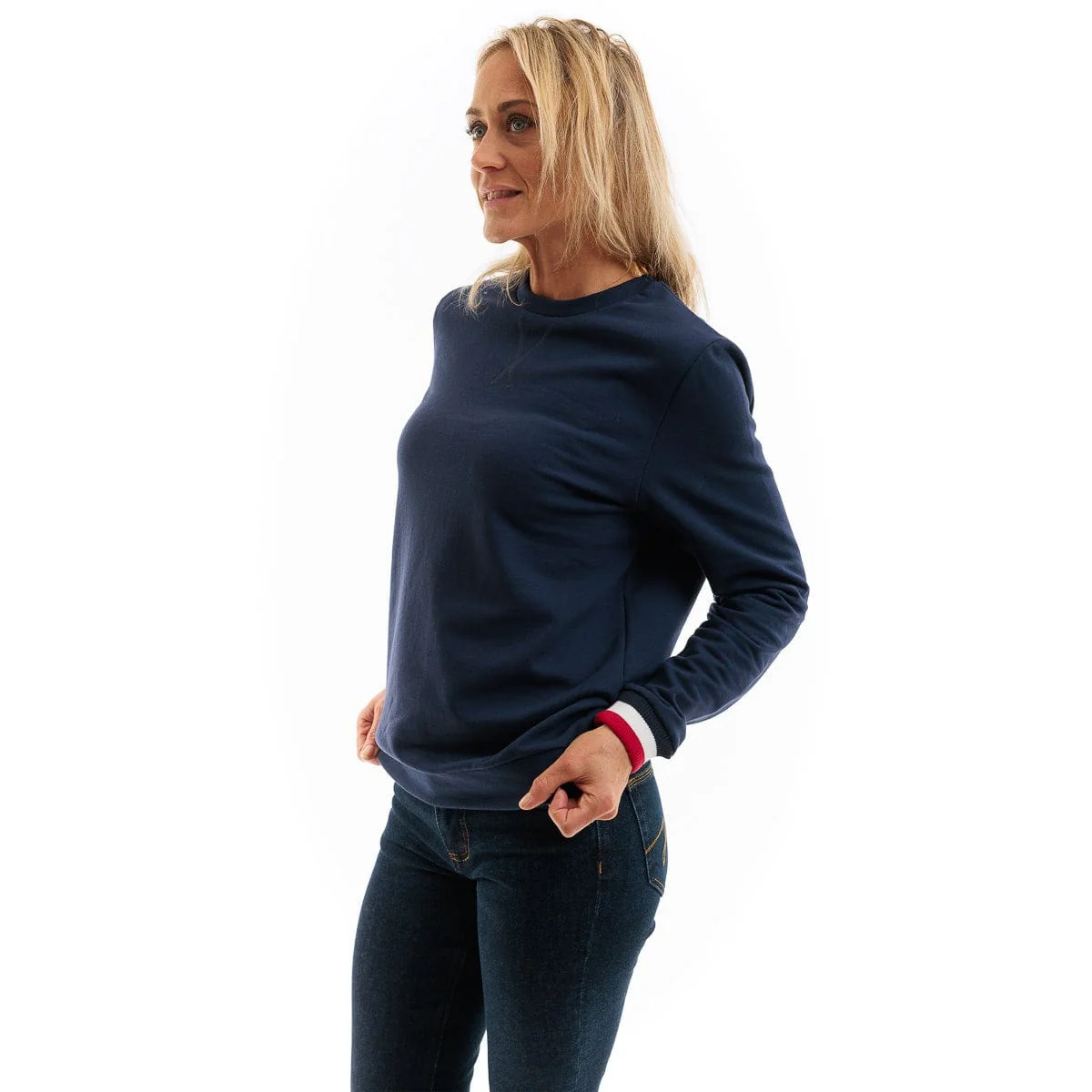 Sweat français femme bleu marine - Image 4