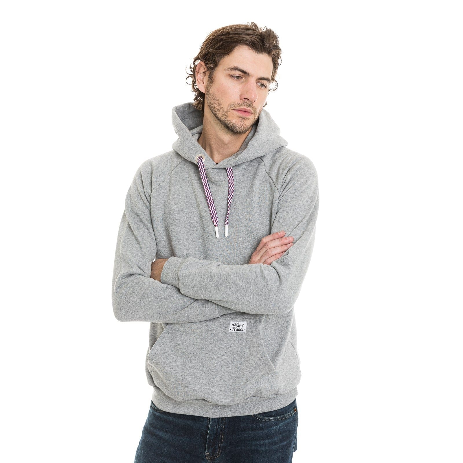 Sweat capuche uni - Image 5