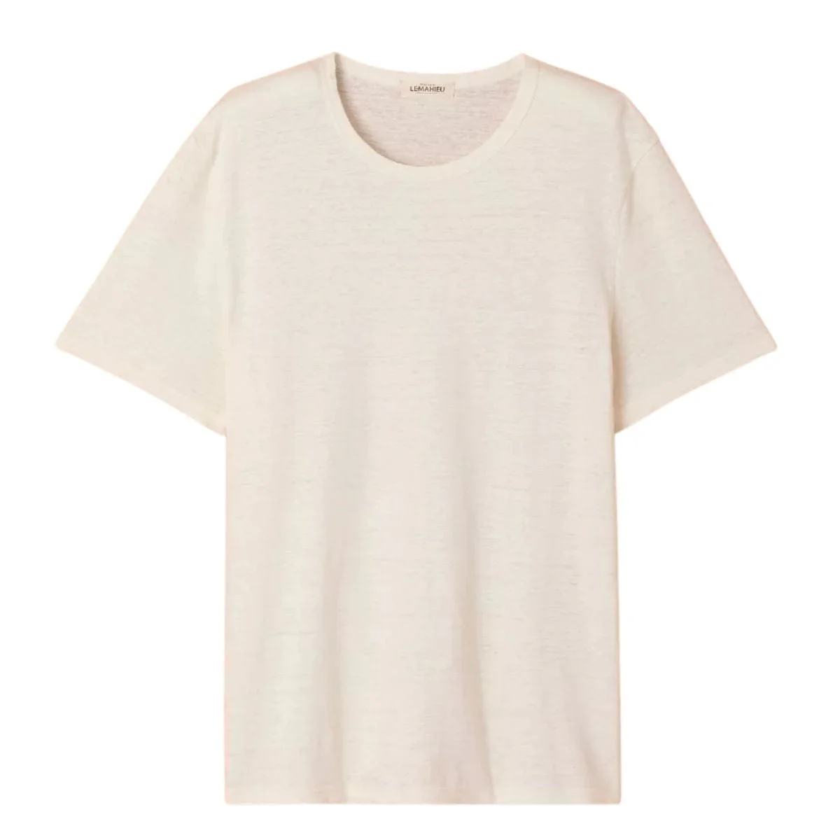 T-shirt en lin homme Ecru - Image 2