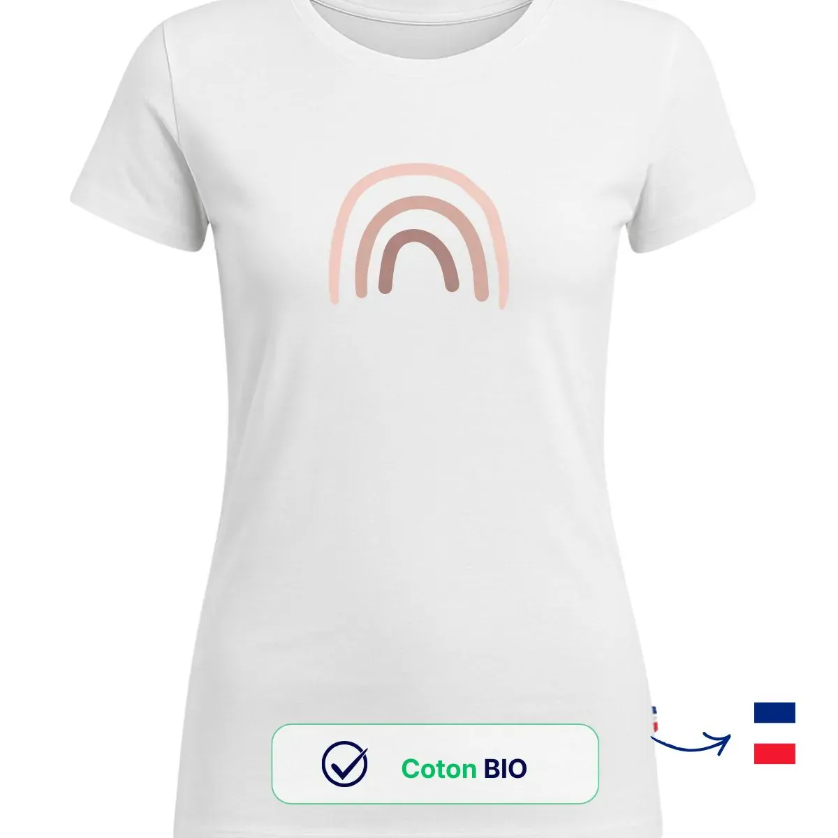 T-shirt femme blanc | Nuance - Image 2