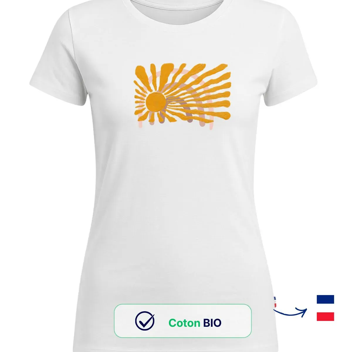 T-shirt femme blanc | LEVANT - Image 2