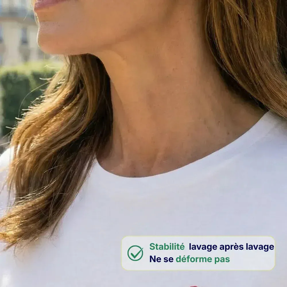T-shirt femme blanc | SOLEA - Image 3