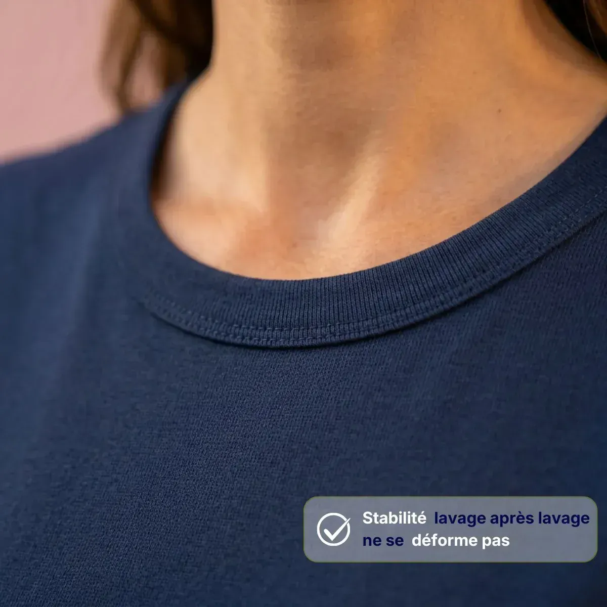 T-shirt femme bleu | CHARMANTE FRANÇAISE - Image 3