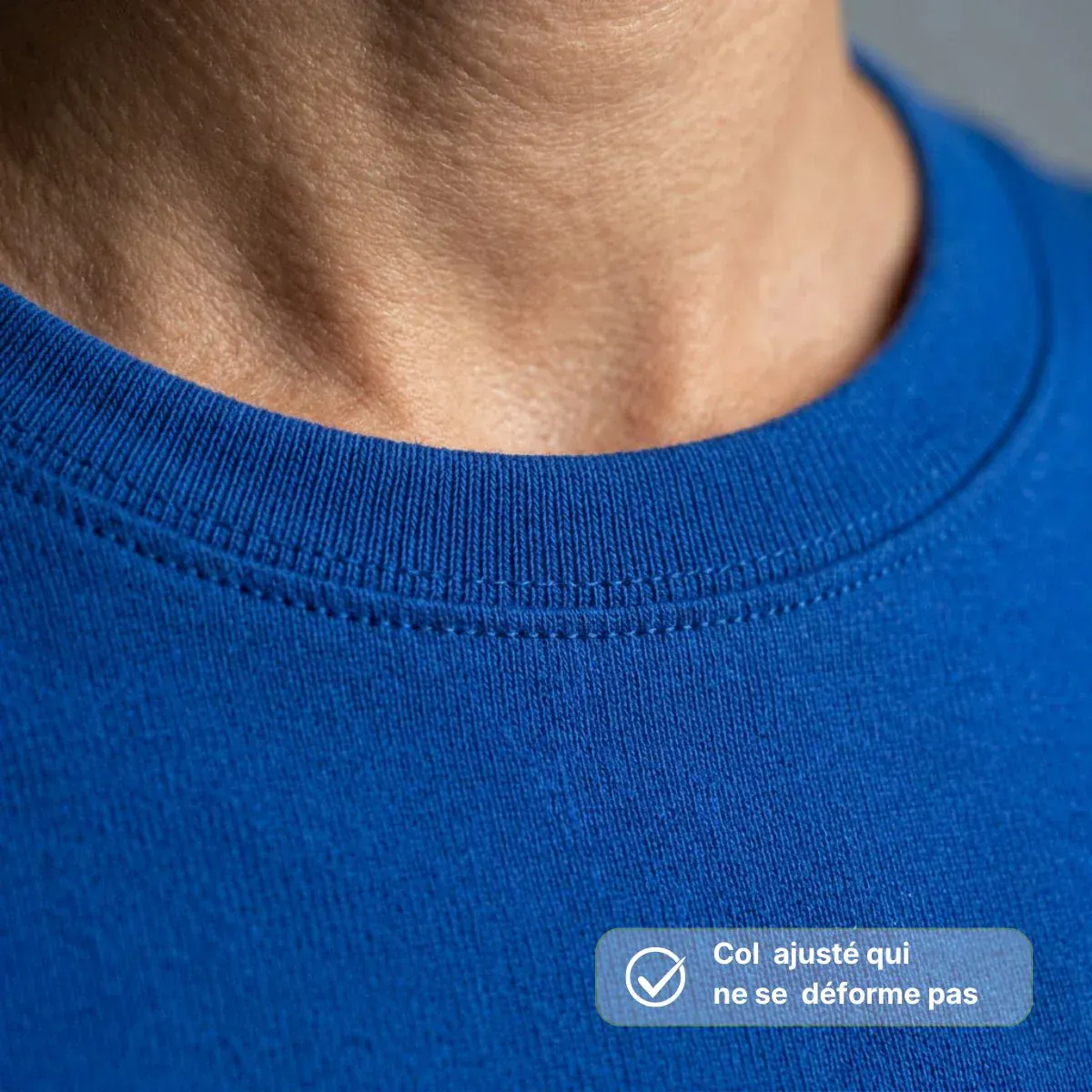 T-shirt femme bleu roi | TRIA - Image 3