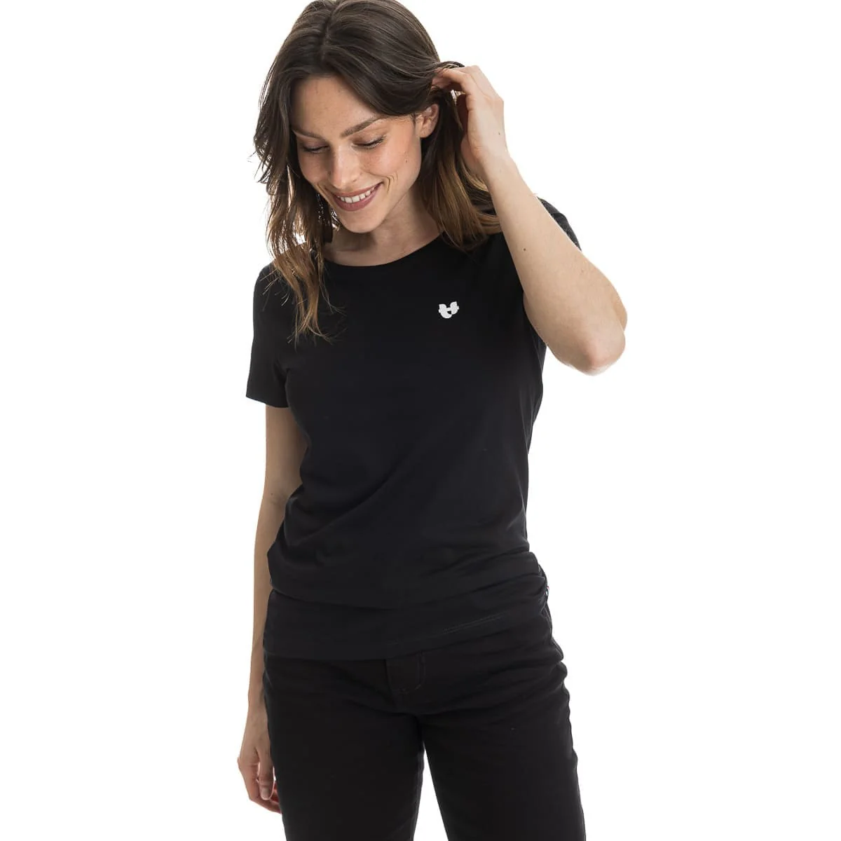 T-shirt Femme Noir - Cœur