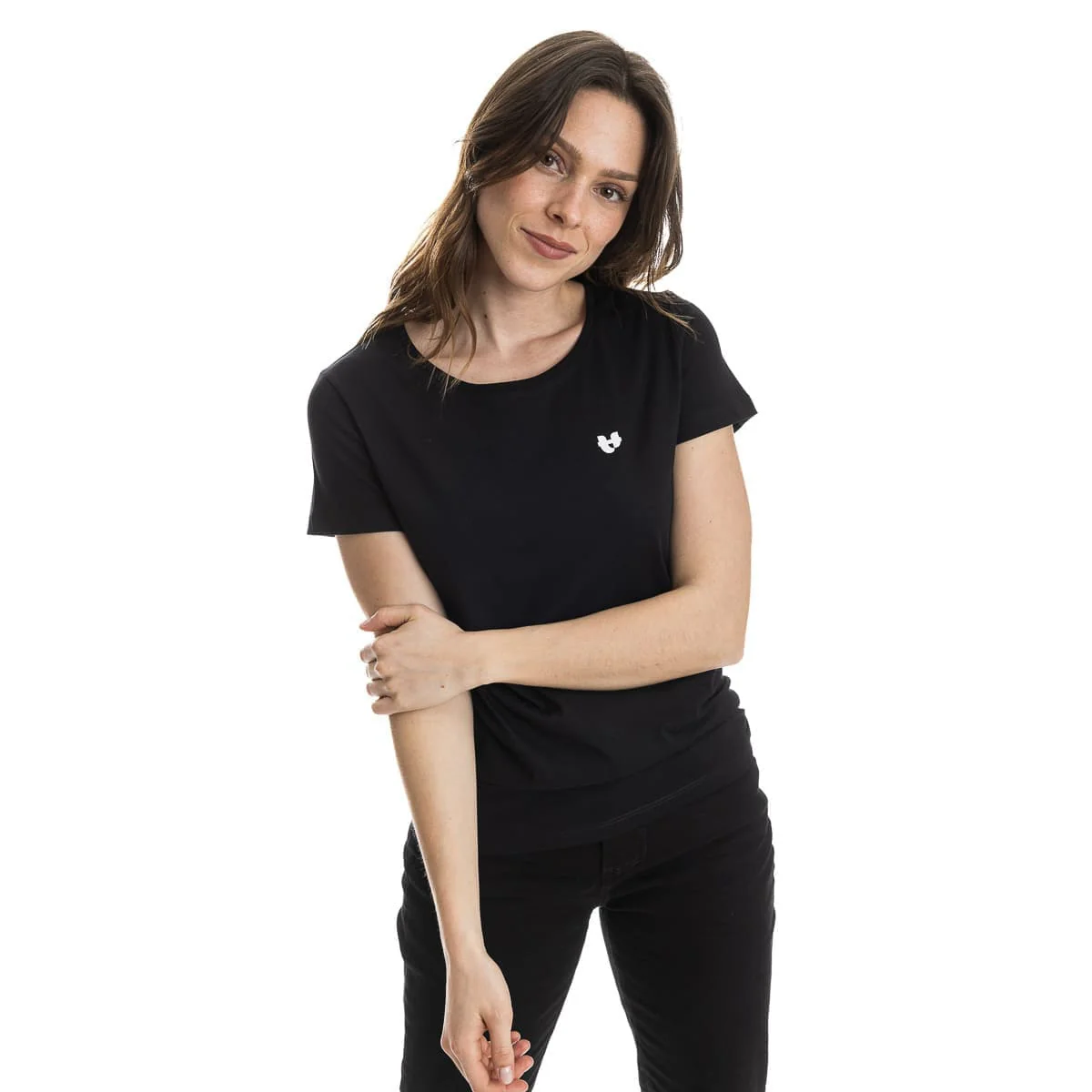 T-shirt Femme Noir - Cœur - Image 3