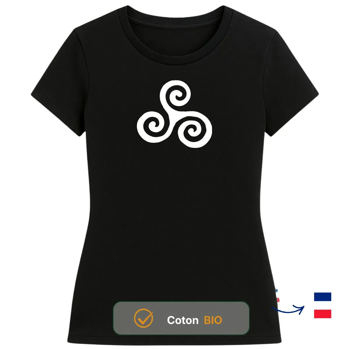T-shirt femme noir | TRIA - Image 2