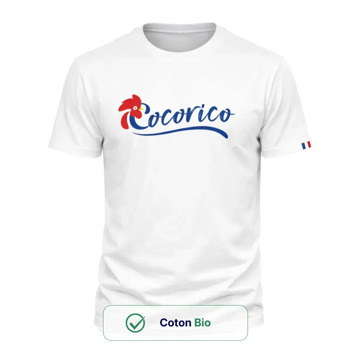 T-shirt Homme blanc | Cocorico - Image 2