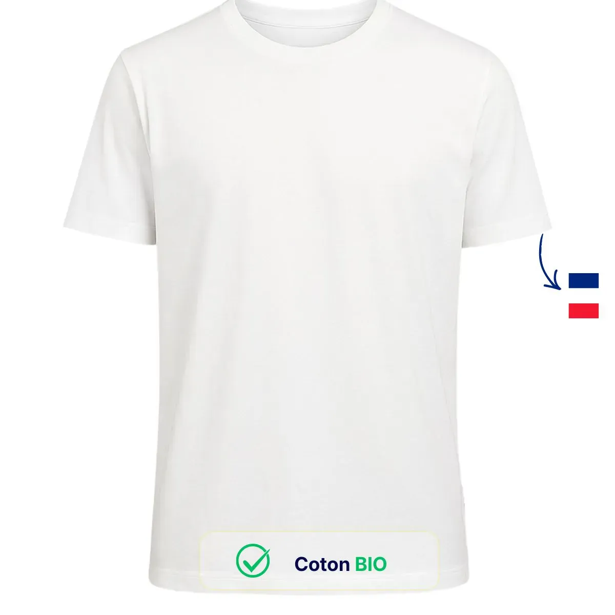 T-shirt Homme Blanc | Coton Bio - Image 2