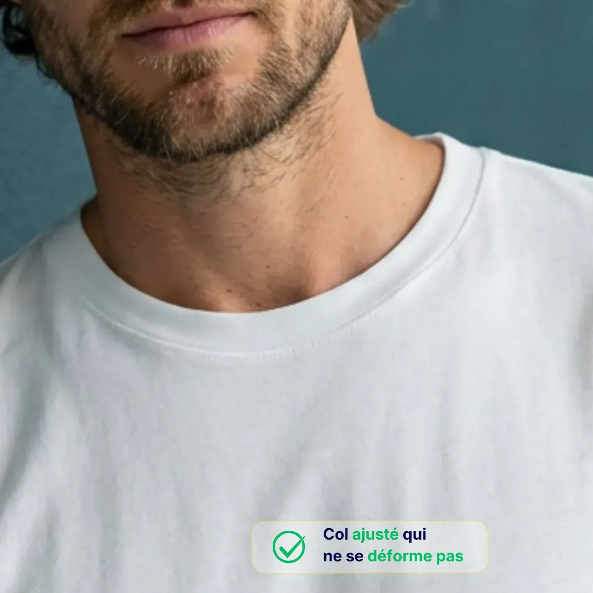 T-shirt Homme Blanc | Coton Bio - Image 3