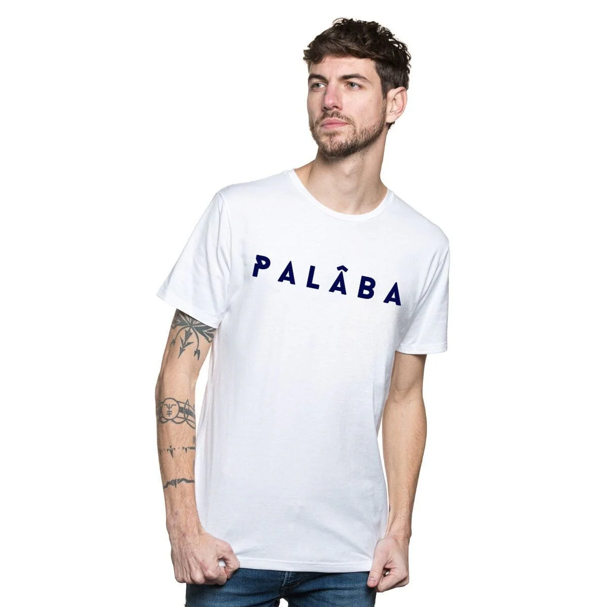 T-shirt Homme Blanc - PALÂBA - Image 3
