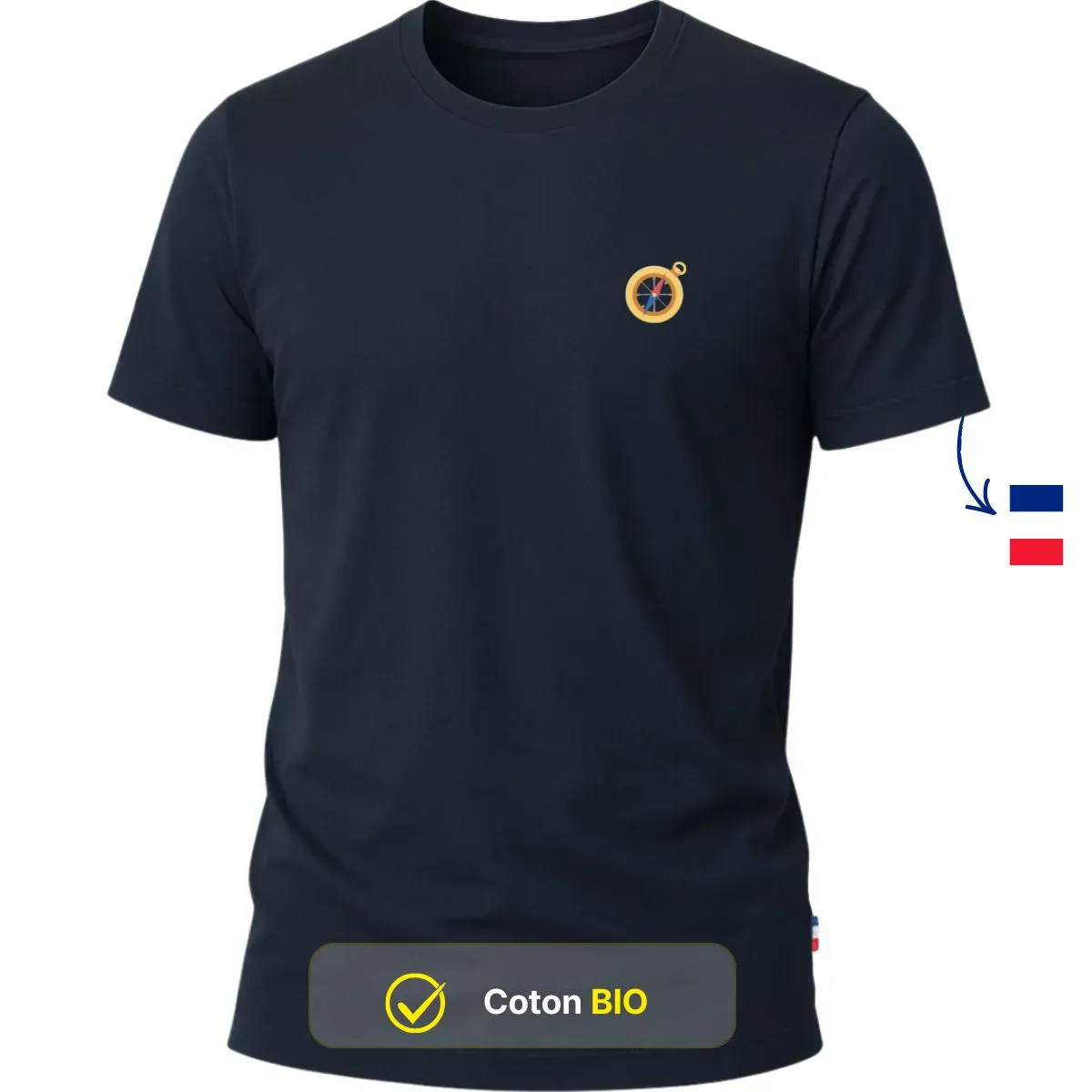 T-shirt Homme Bleu | Boussole - Image 2