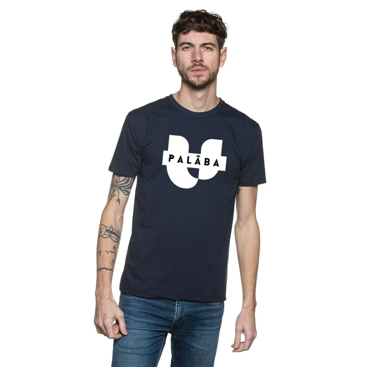 T-shirt Homme bleu marine - La Signature - Image 2