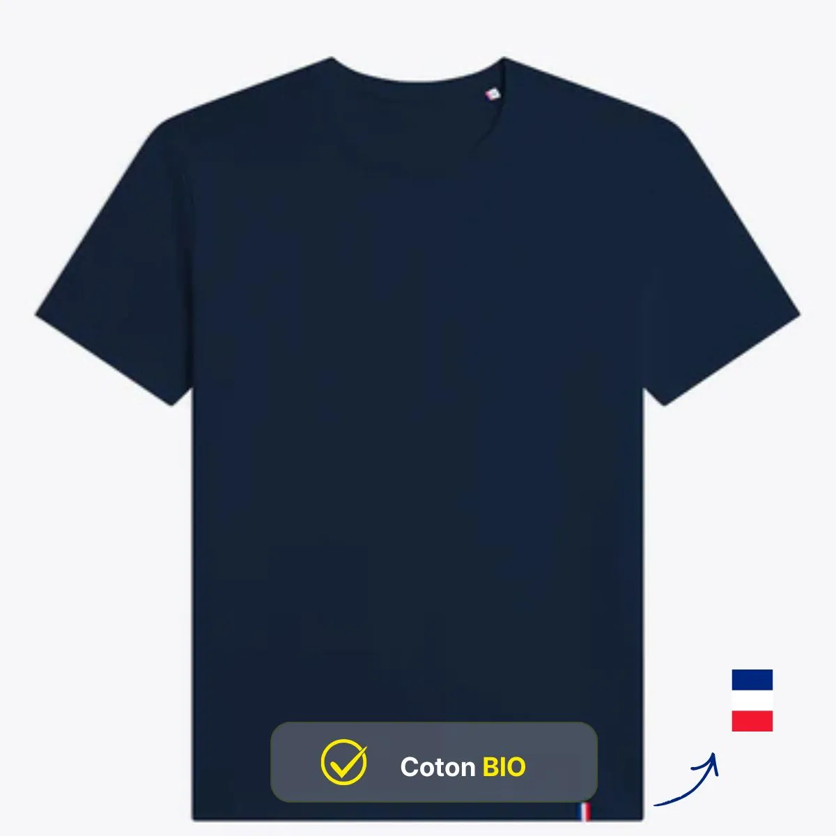 T-shirt homme bleu marine LE 240 - Image 2