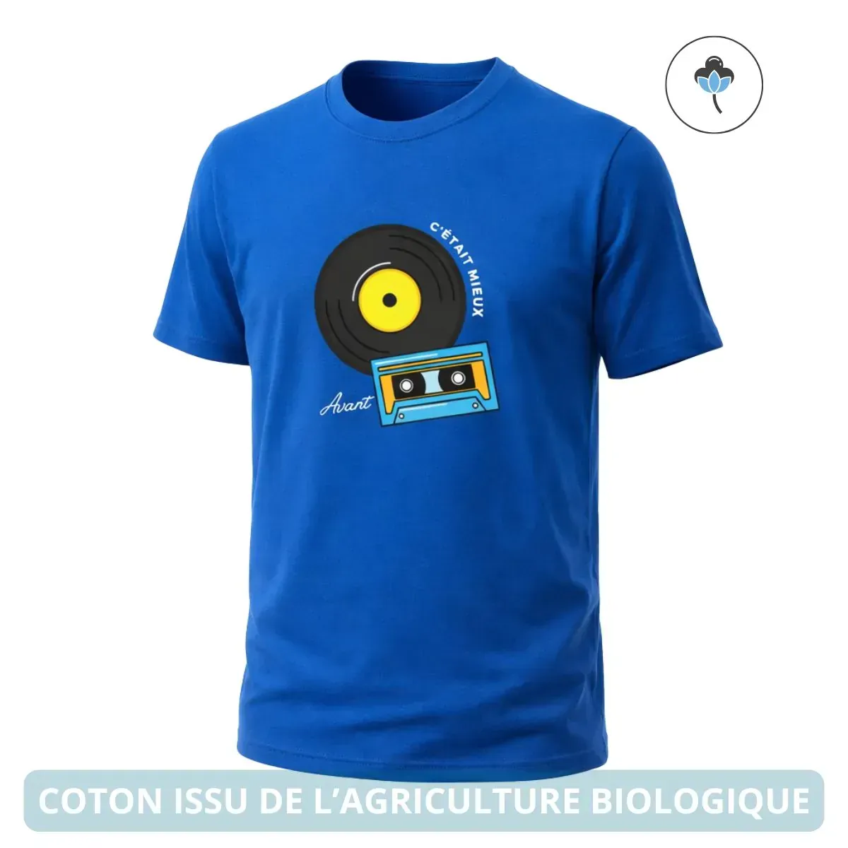 T-shirt Homme bleu roi | C'était mieux avant - Image 2