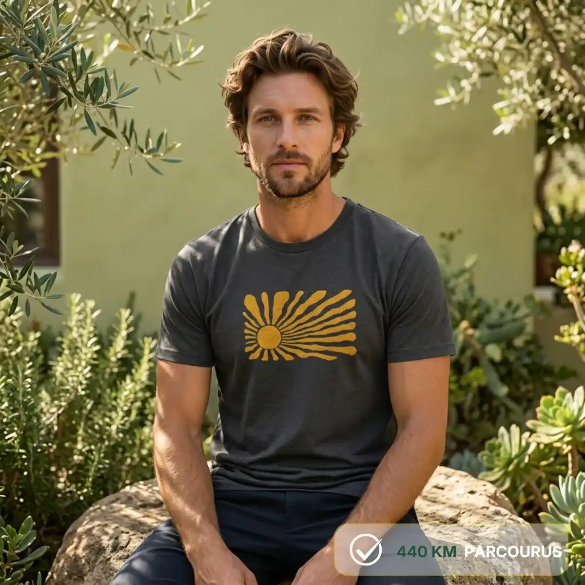 T-shirt Homme Gris chiné | LEVANT