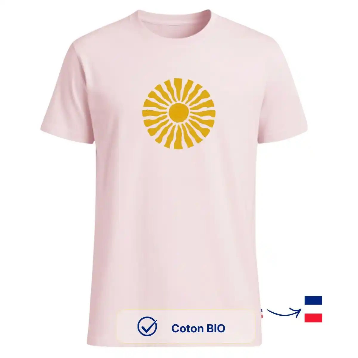 T-shirt Homme Rose clair | SOLEA - Image 3