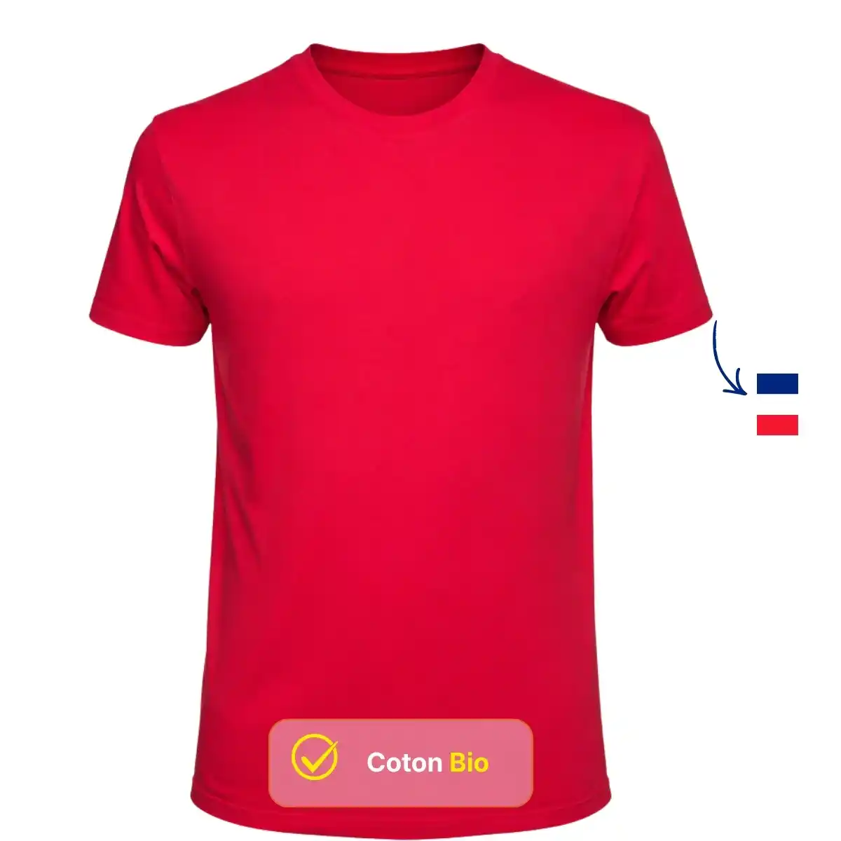 T-shirt homme rouge - Image 3