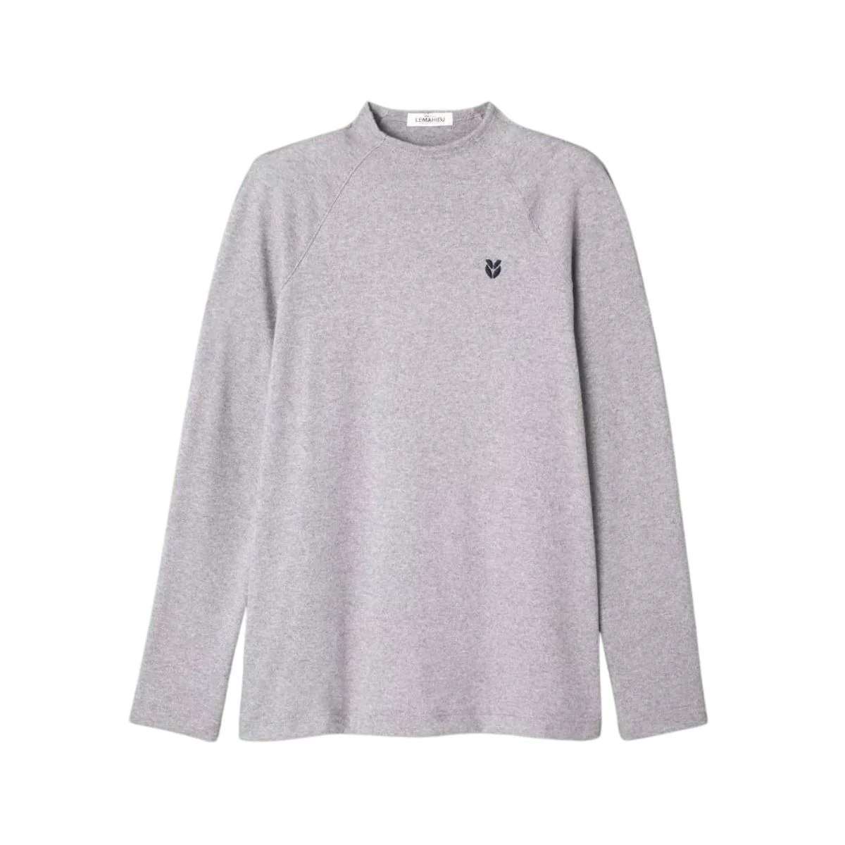 T-shirt manche longue Col Homme Gris - Image 2
