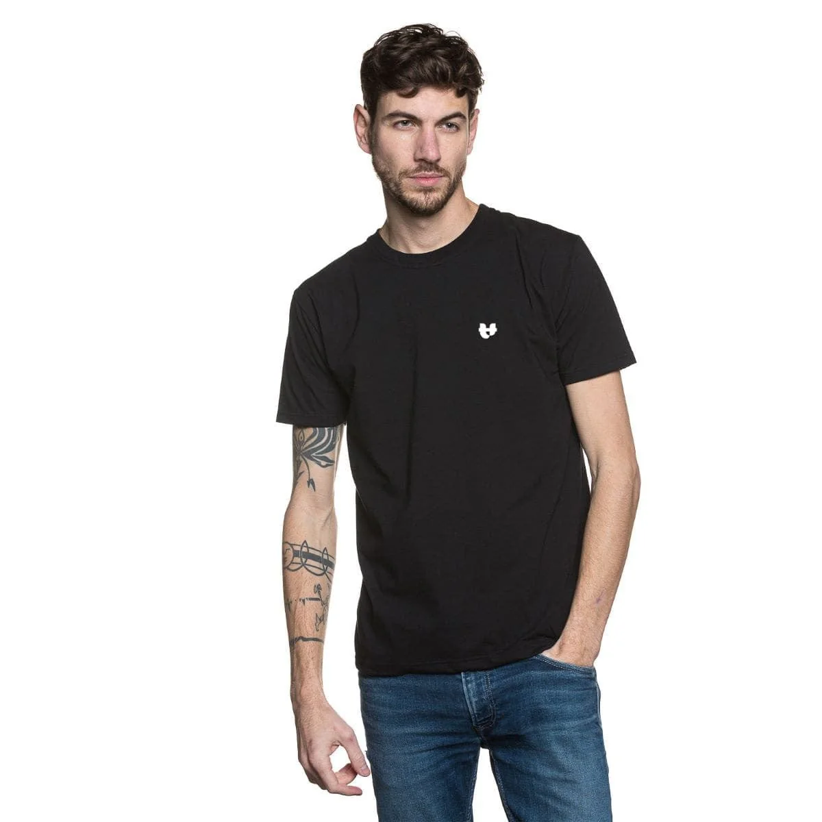 T-shirt Homme Noir - Cœur - Image 3