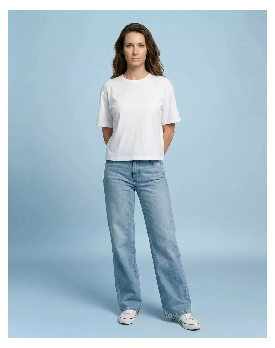 T shirt Oversize femme Blanc - Image 3