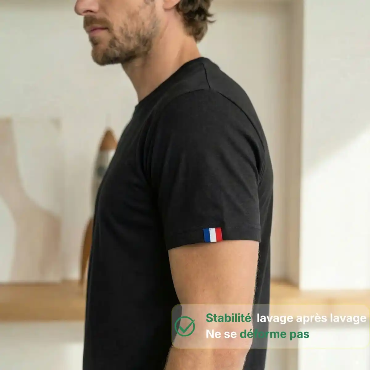 T-shirt Homme Marine | Vélo Cœur - Image 3