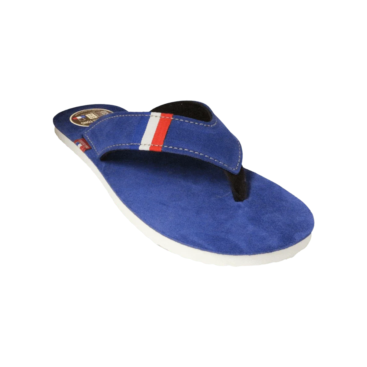Tong en cuir bleu - Image 2